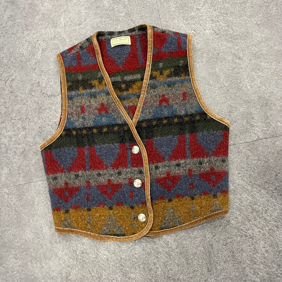 1980s ll bean  wool best   상품이미지1