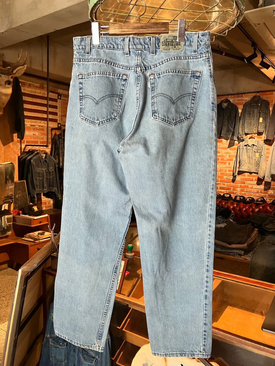 90s USA 빈티지 리바이스 실버탭 루즈핏 데님 팬츠 상품이미지5