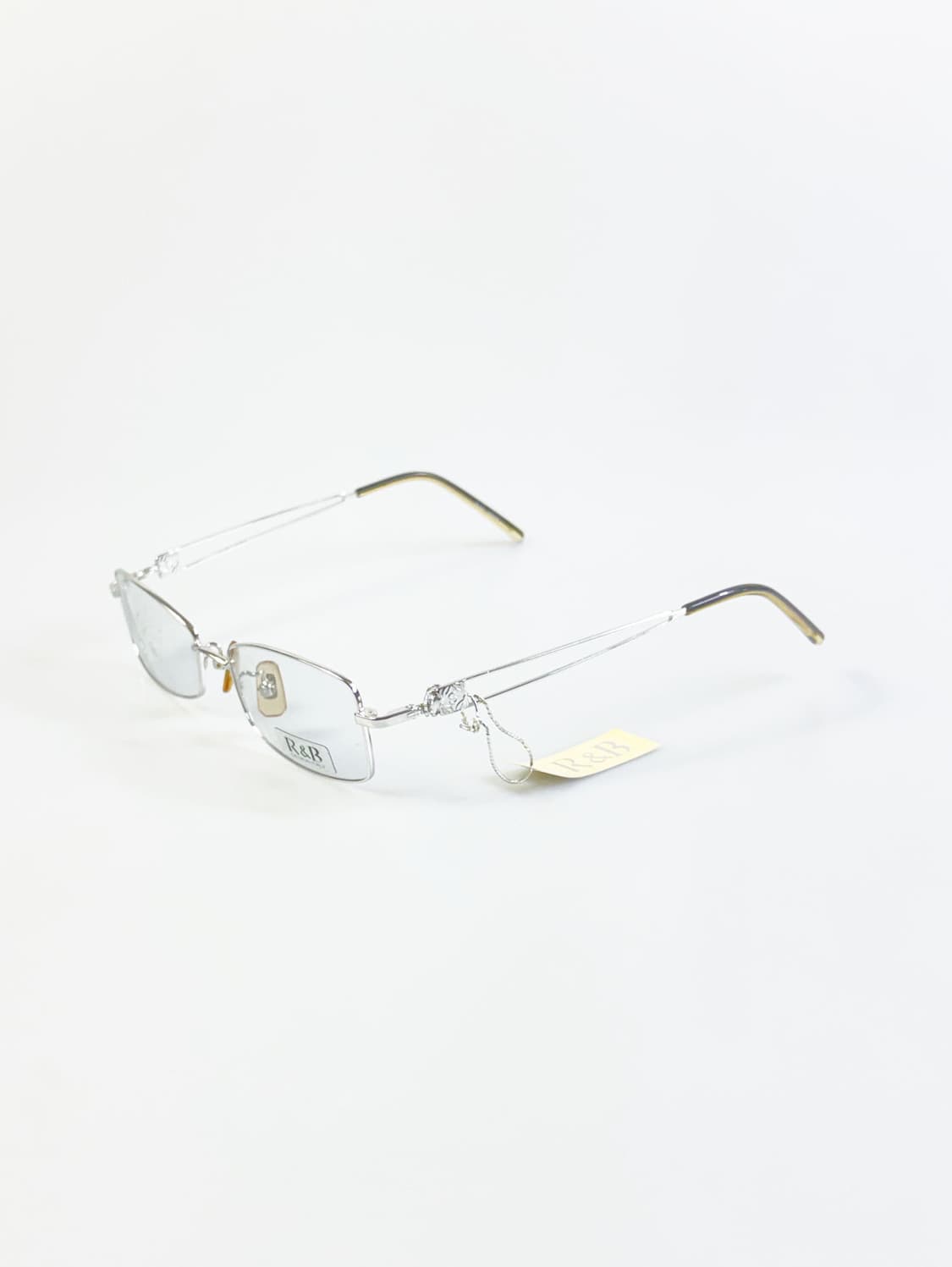 R&B EYEWEAR 실버 슬림 스퀘어 메탈 빈티지 안경 상품이미지4