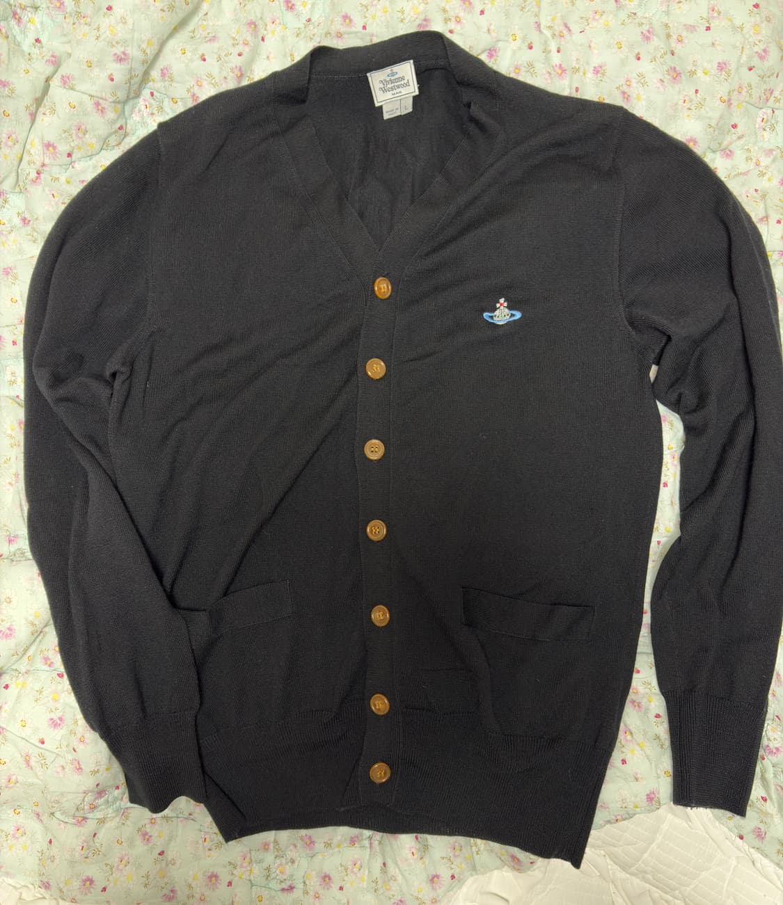 비비안 웨스트우드 울 가디건 블랙 L(105) 상품이미지1