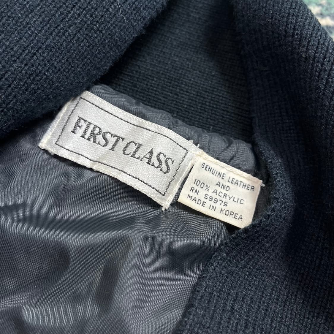 First class Leather 디자이너 브랜드 점퍼 가디건 (XL) 상품이미지3