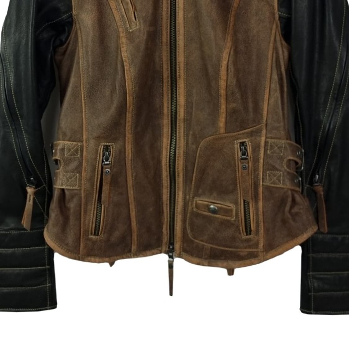 할리데이비슨 카우 & 램스킨 레더 빅로고 바이커 자켓 P01134 상품이미지5