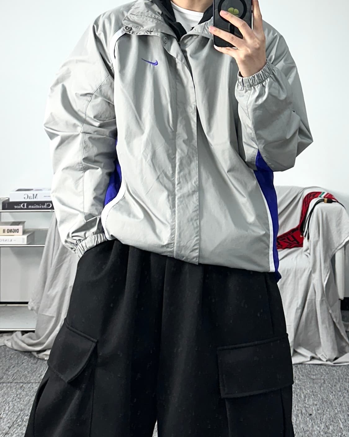 나이키 00s 제펜 그레이 바람막이 M 상품이미지3