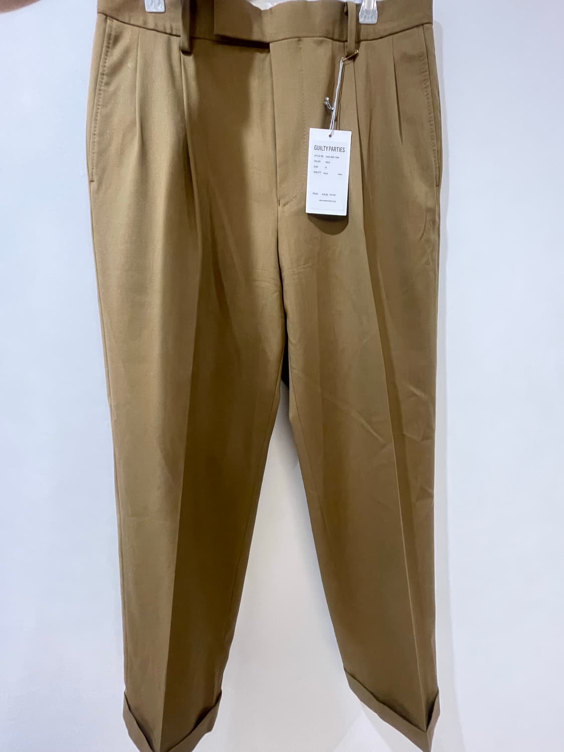 와코마리아 도멜 더블 플레티드 트라우져 상품이미지1