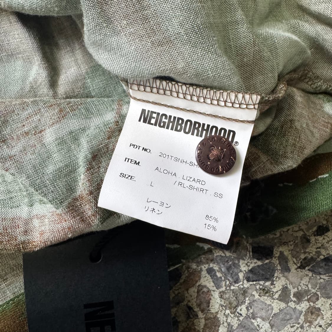 [L] 20SS Neighborhood 네이버후드 리자드 하와이안셔츠 상품이미지8
