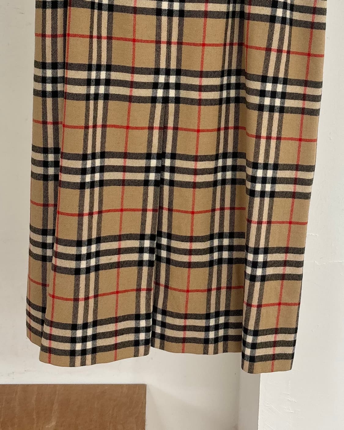 버버리 노바 체크 울 미디 스커트 상품이미지3
