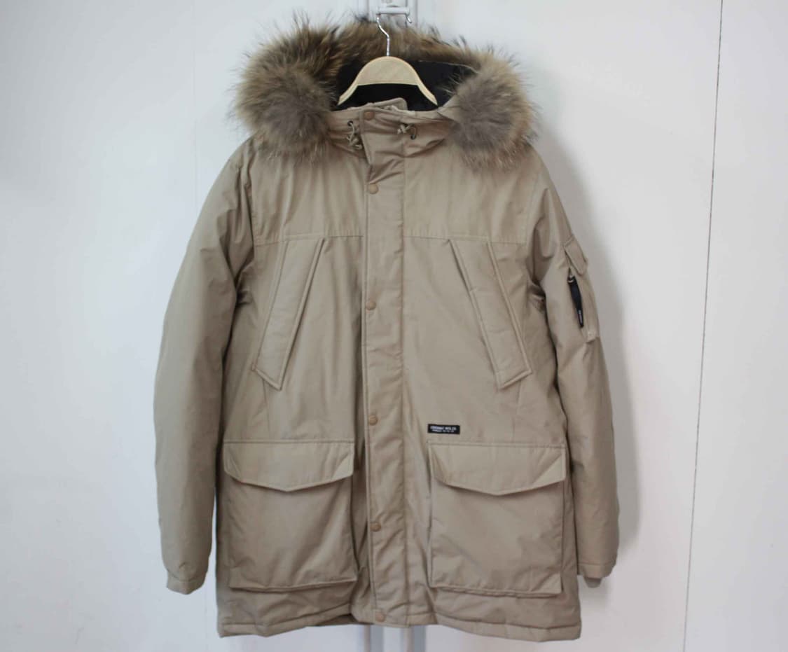 W-3254/커버낫 정품 남성용 라쿤 오리털 패딩 XL 상품이미지1