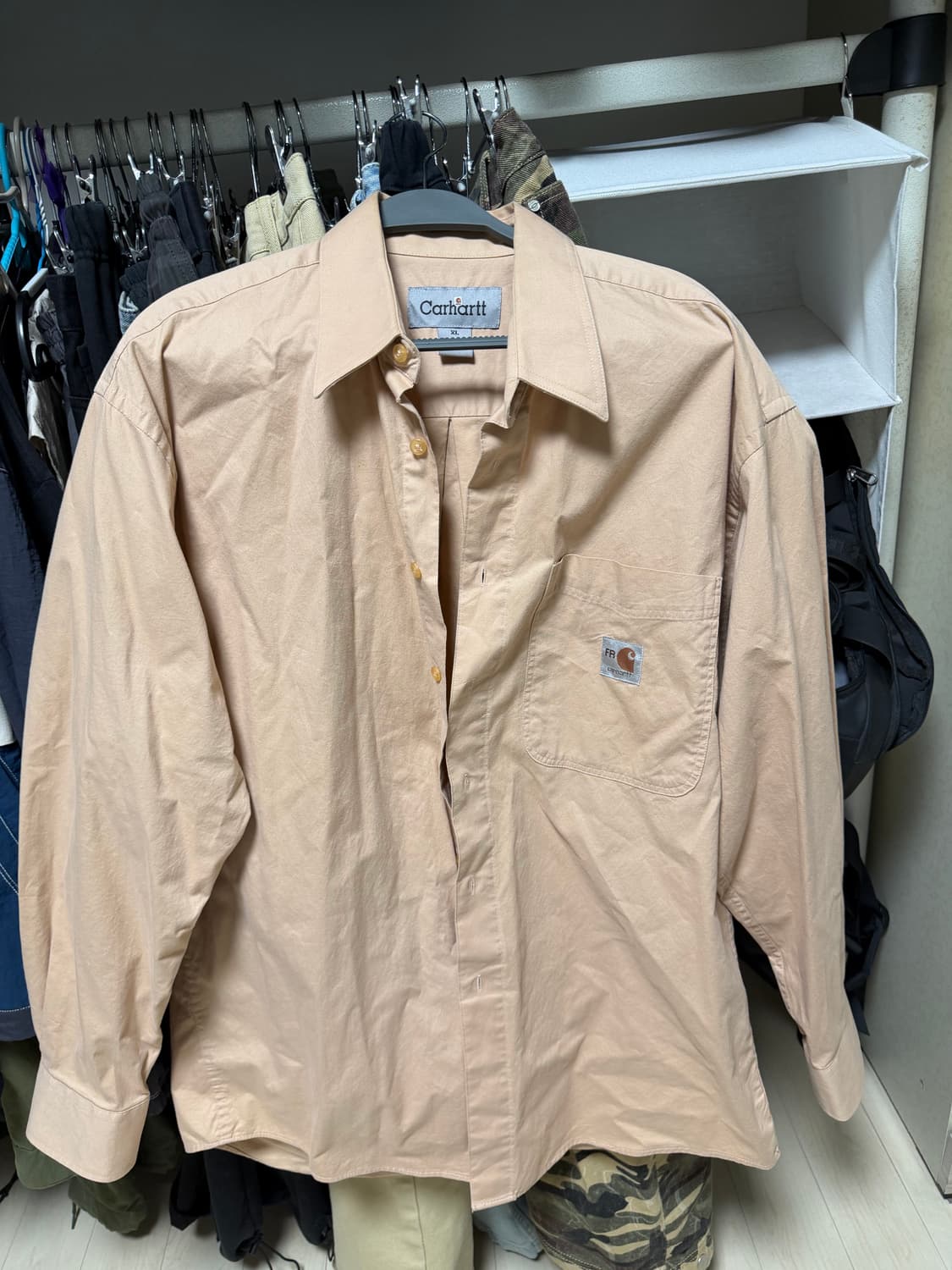 칼하트 베이지 셔츠 XL 상품이미지1