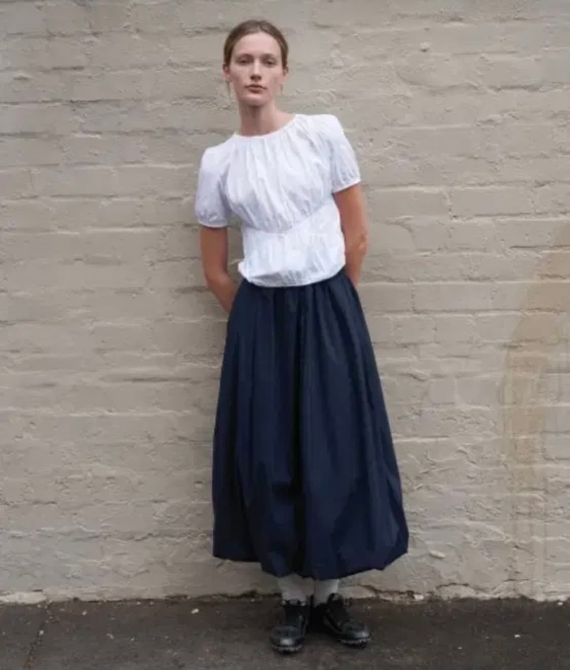 페스토 벌룬 롱 스커트 다크 레이크 상품이미지1