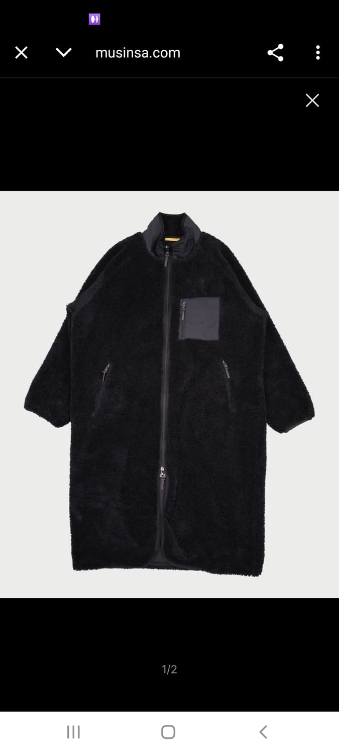 하이드아웃 지킬 앤 하이드 후리스 롱 코트 상품이미지1