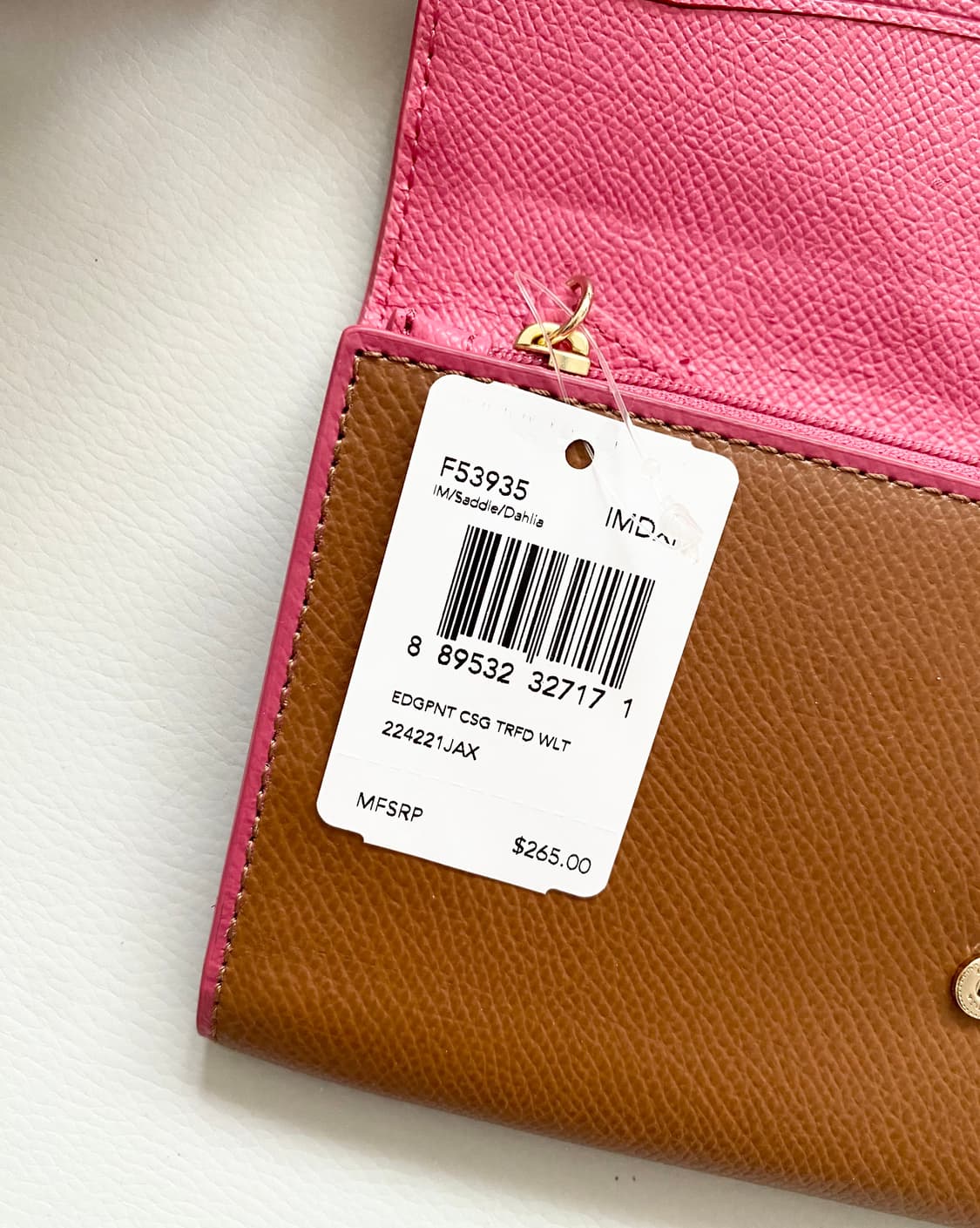 [코치] 정품 [미사용새상품] 장지갑 지갑 모델명F53935 미국구매 상품이미지5