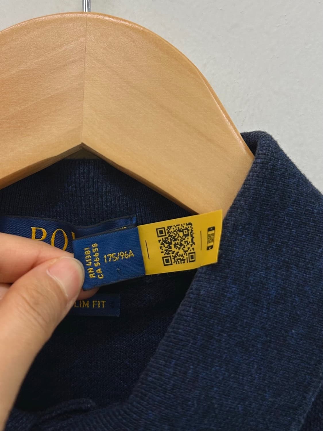 폴로 QR신형 반팔 피케티 네이비 (M)  상품이미지8