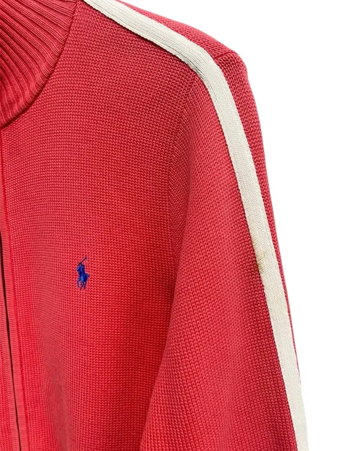 폴로 랄프로렌 코랄 사이드라인 풀집업 니트 S 상품이미지4