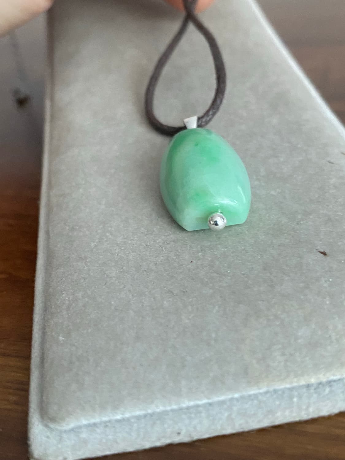천연 비취 펜던트 실버 목걸이(925) 상품이미지5