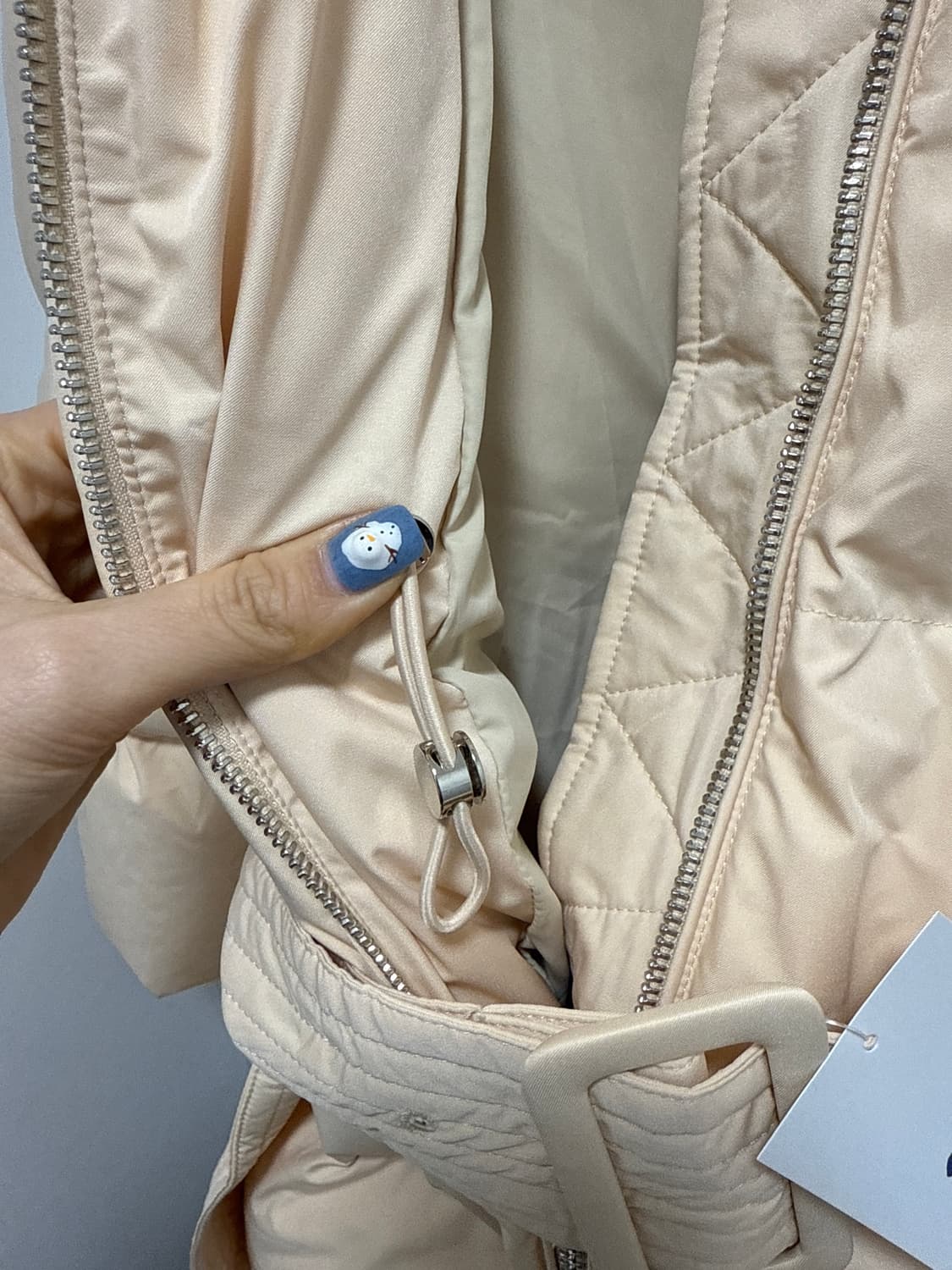 메이윤 덕다운 여성 벨트 퍼 롱패딩 상품이미지3