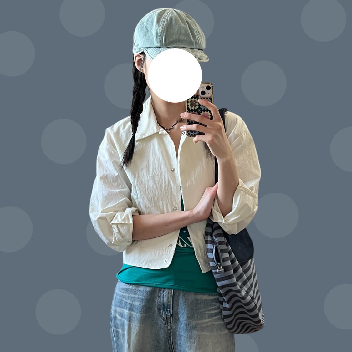 플레인요거트 벌룬핏 소매 아이보리 자켓 상품이미지2