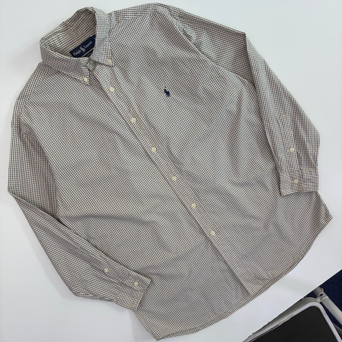 Polo  폴로 랄프로렌 90,s 브레이크 코튼 체크 셔츠 상품이미지2