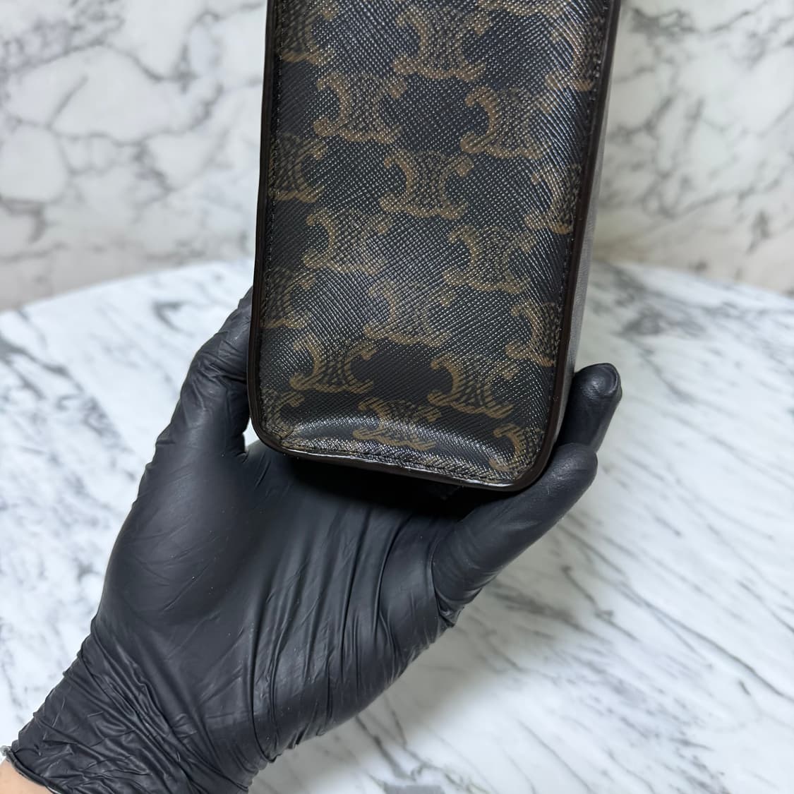 셀린느 트리옹프 캔버스 카바스 스몰 토트백 크로스백 상품이미지4