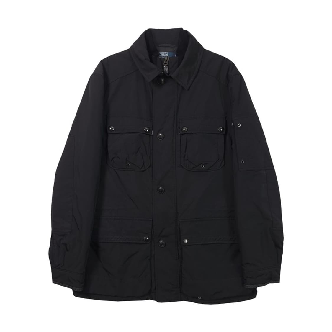 폴로 랄프로렌 블랙 퀼팅 필드 자켓 양가죽 디테일 L 상품이미지1