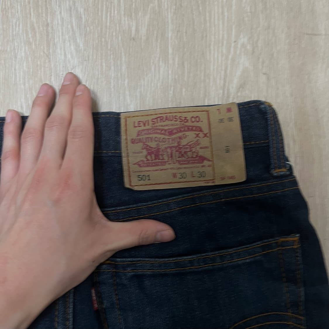 리바이스 501 빅E 버튼플라이 데님 청바지 30  상품이미지3