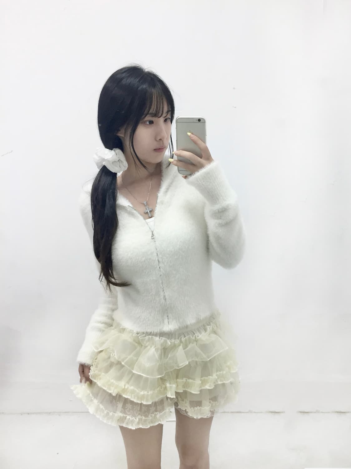 달천깔 히메갸루 퍼 후드집업 상품이미지1