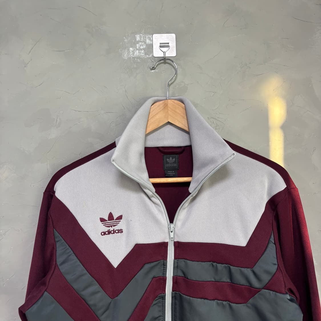 아디다스 파이어버드 져지 트랙탑 버건디 그레이 상품이미지2
