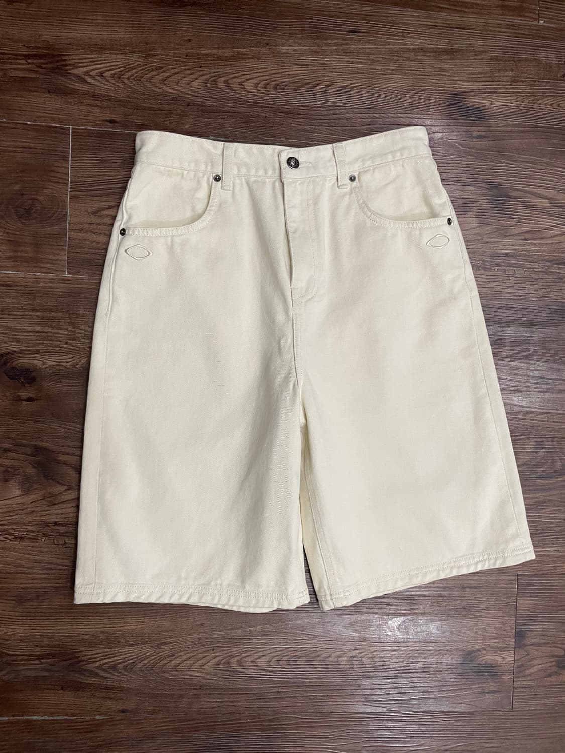 미스치프 버뮤다 팬츠 크림 상품이미지2