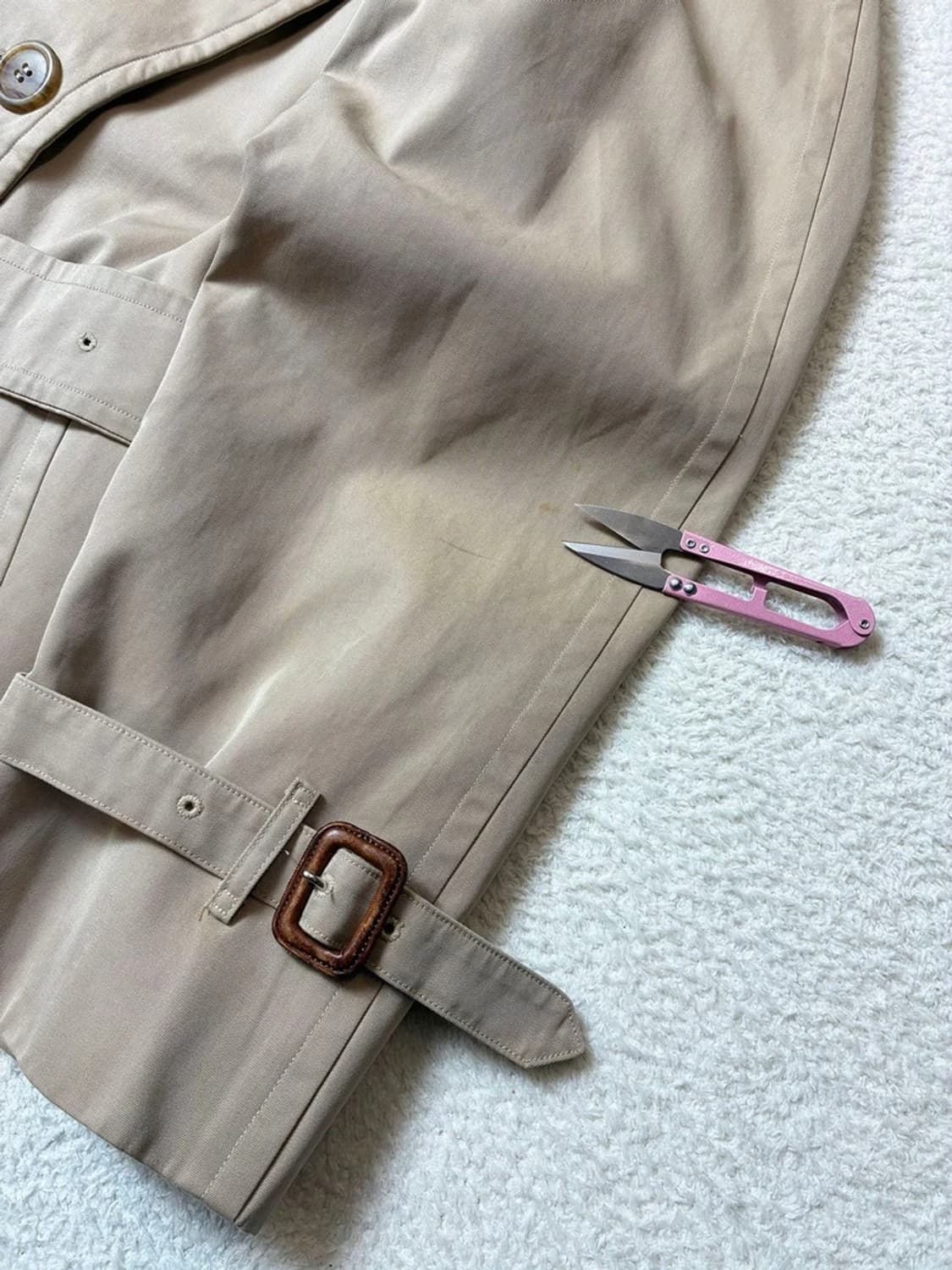 버버리 90's 재팬 더블 브레스티드 트렌치 코트 PN6457 상품이미지5