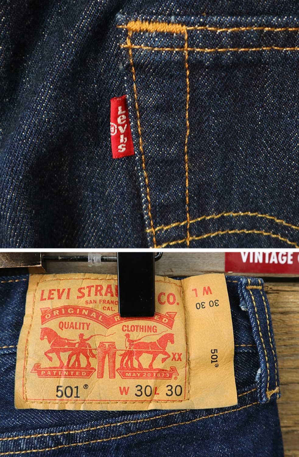
LEVIS 리바이스 501 진청 데님 30사이즈  상품이미지6