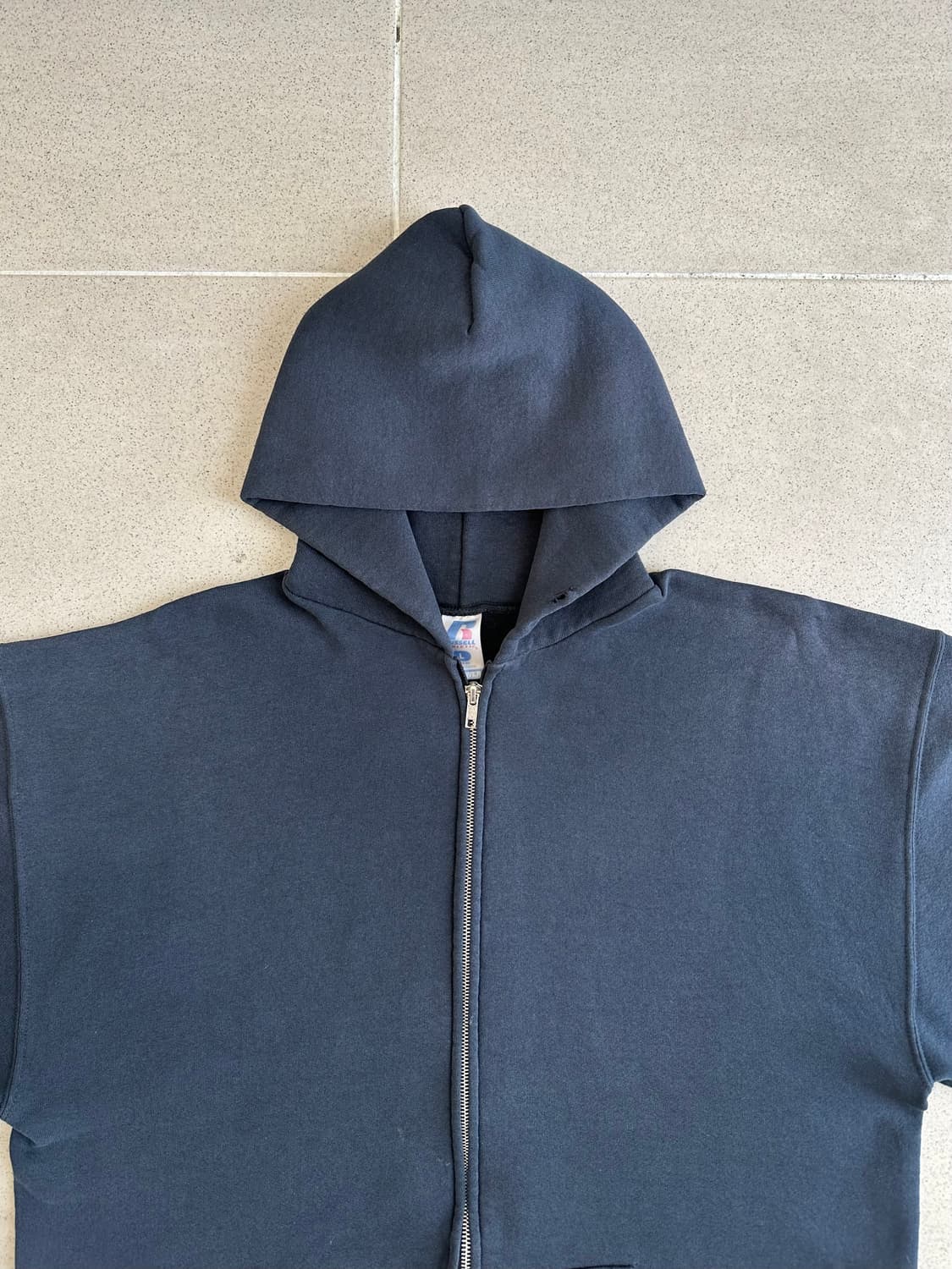 빈티지 러셀 후드집업 블랙 L 상품이미지4