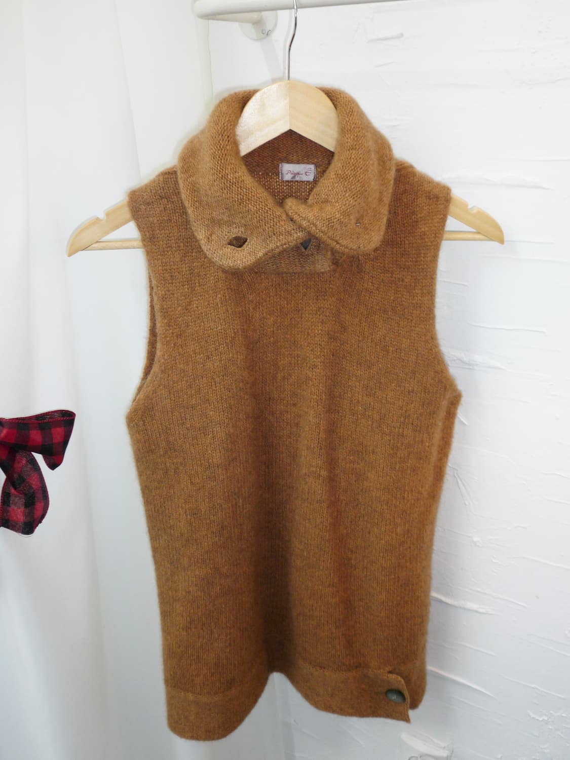 Camel buttons knit vest 상품이미지6