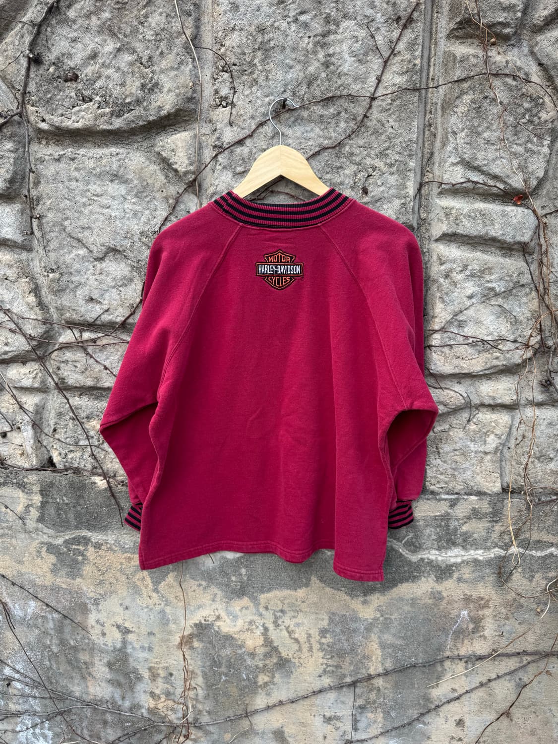 할리데이비슨 빈티지 레어패턴 자수 롱슬리브 스웻셔츠 맨투맨 L 상품이미지2