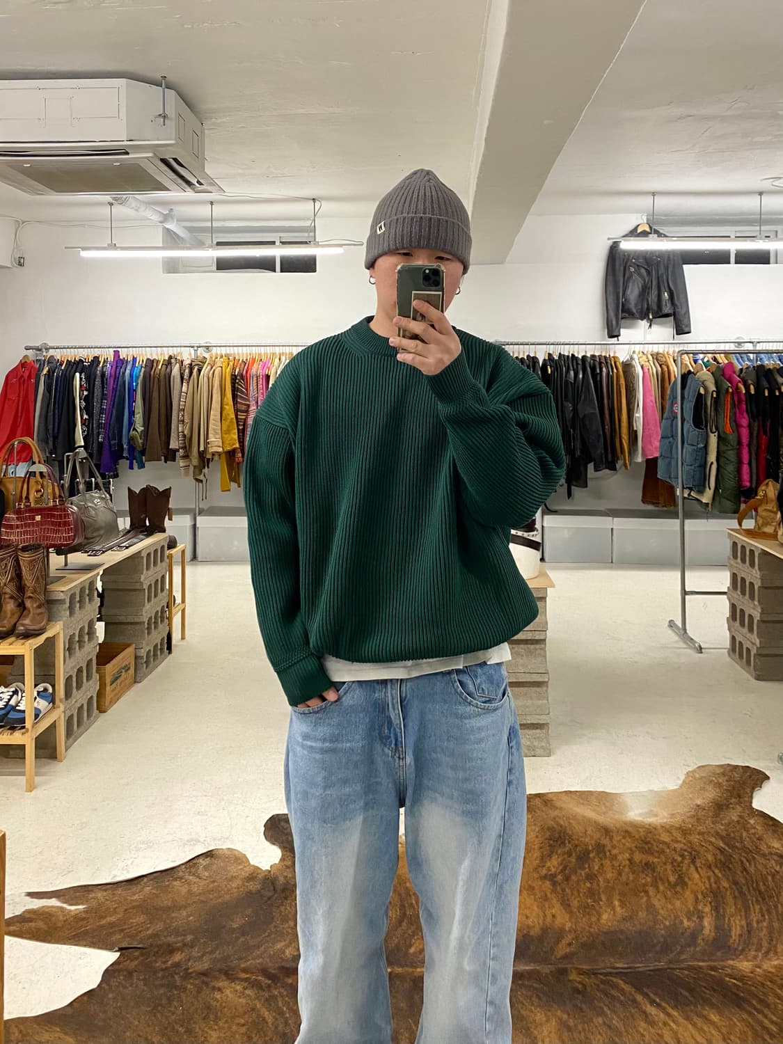 FREAK'S STORE oversize knit 프릭스스토어 골지니트 상품이미지1