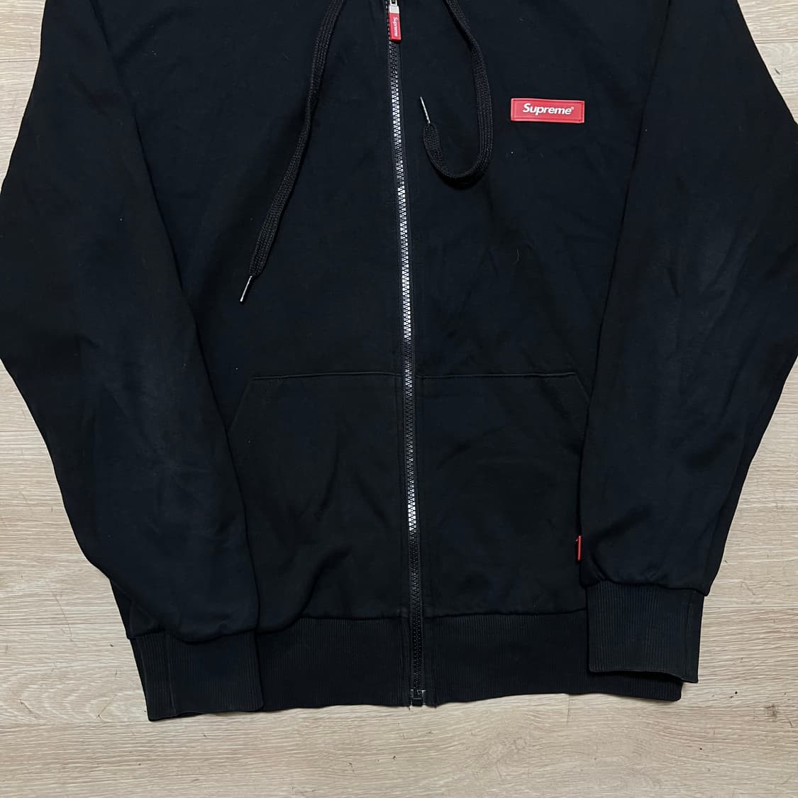 슈프림 박스로고 와펜 후드집업 [블랙] L/100 상품이미지3