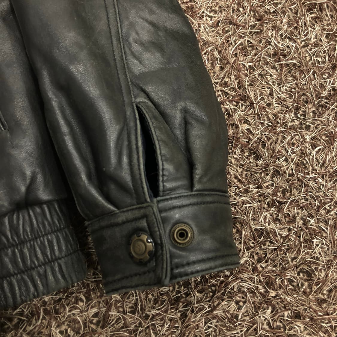 빈티지 양가죽 봄버 레더 가죽 자켓 상품이미지3