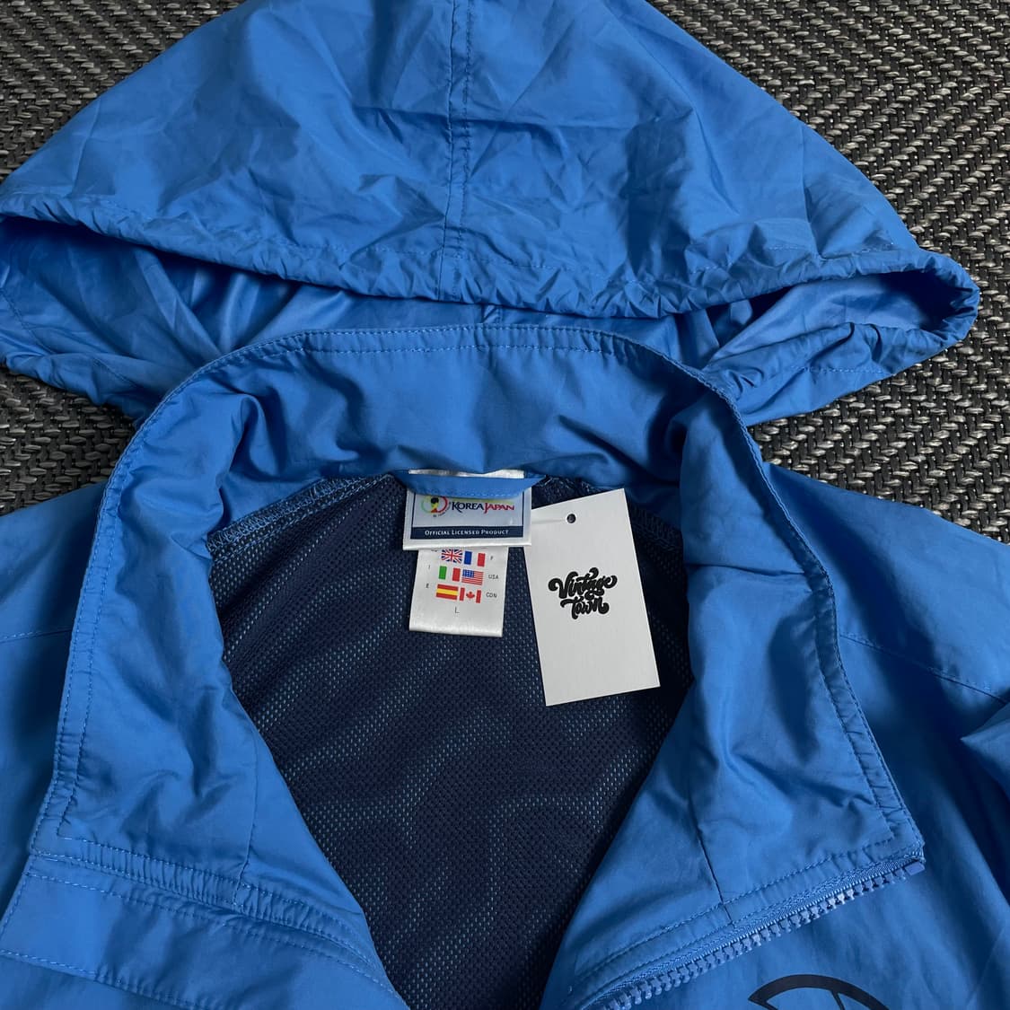 아디다스 2002 월드컵 올드스쿨 빅로고 우븐 아노락 웜업y 2870 상품이미지5