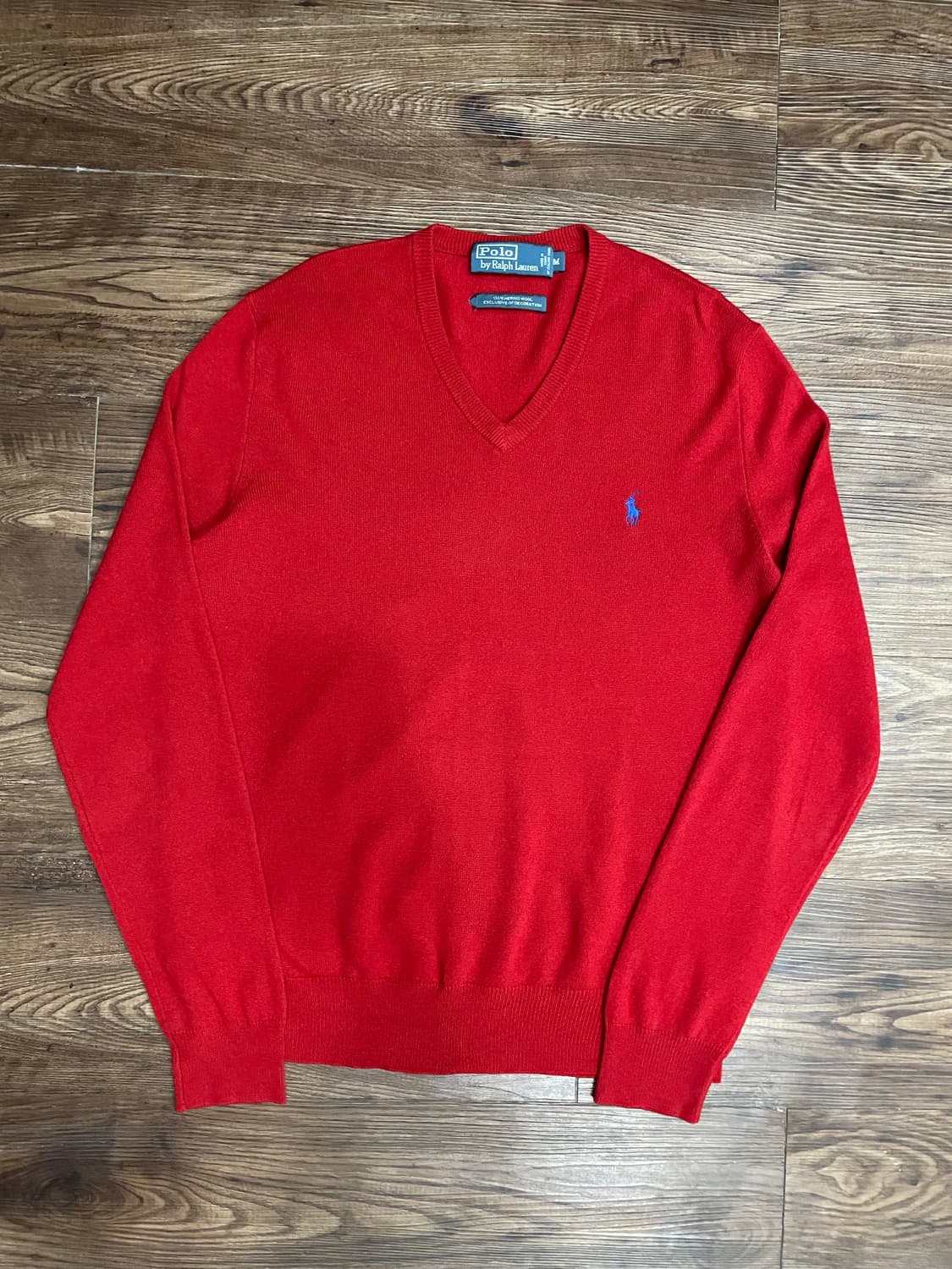 폴로 레드 메리노울 니트 스웨터 상품이미지3
