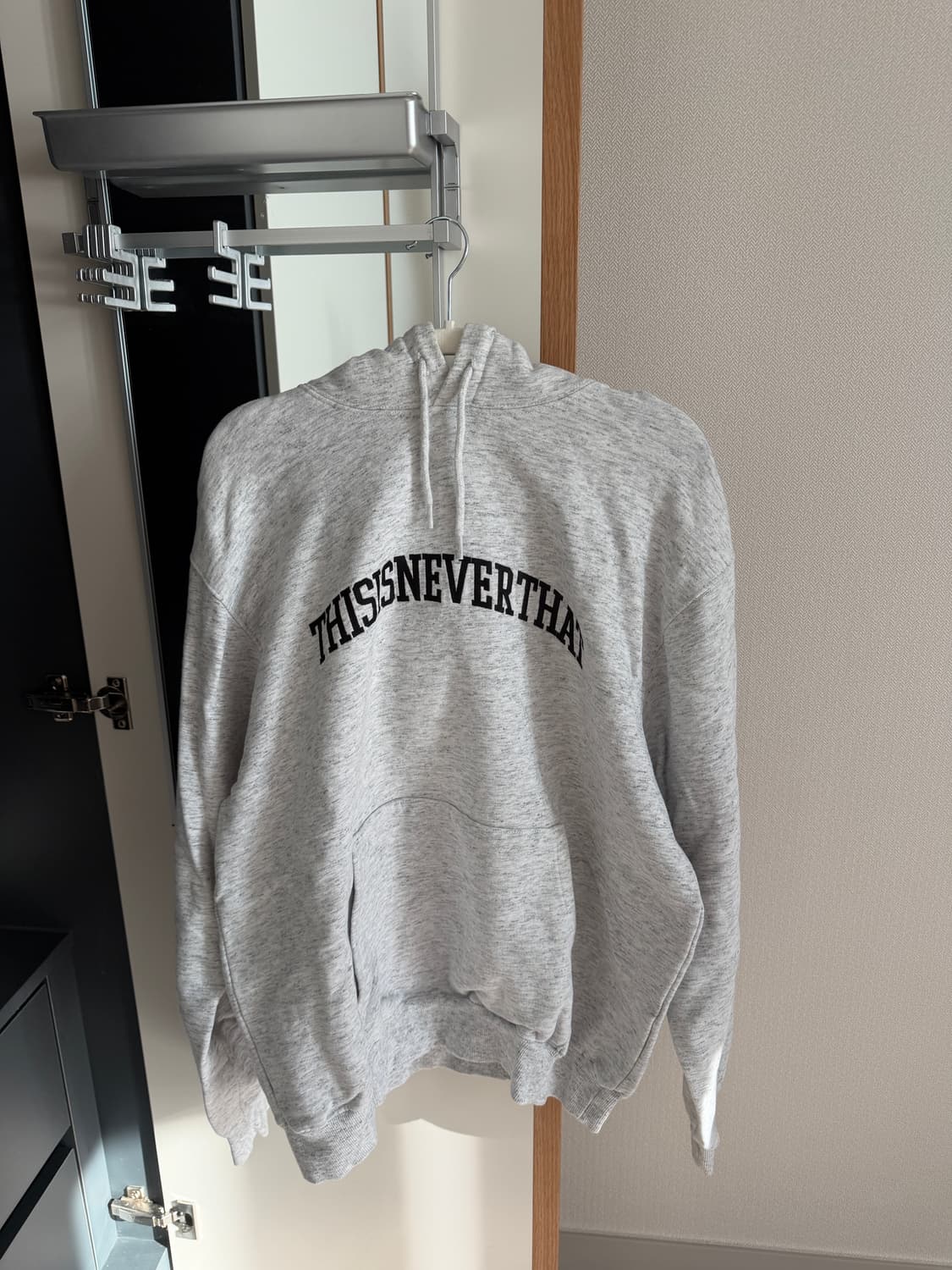 디스이즈네버댓 후드티 화이트멜란지 L 상품이미지1