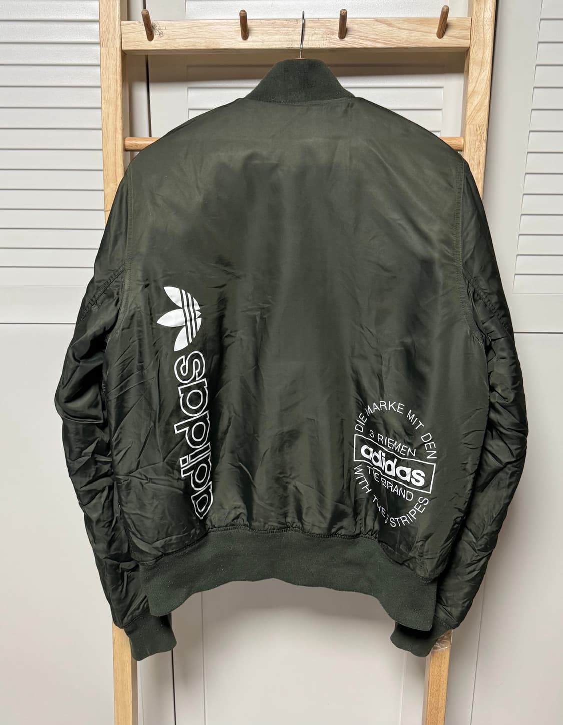 아디다스 카키 MA-1 항공 점퍼 자켓 바람막이 상품이미지2