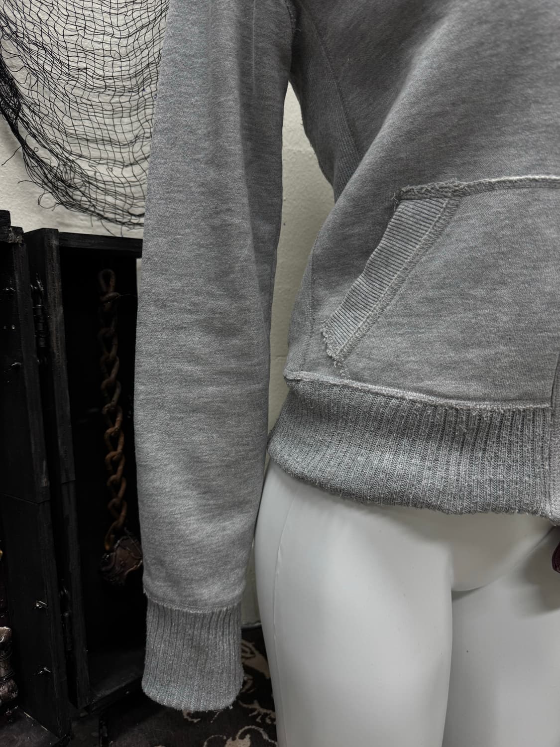 Abercrombie 00s y2k fur hoodie 상품이미지4