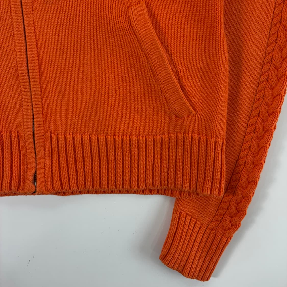 Polo 폴로 랄프로렌 우먼스 오렌지 집업 니트 가디건 상품이미지4