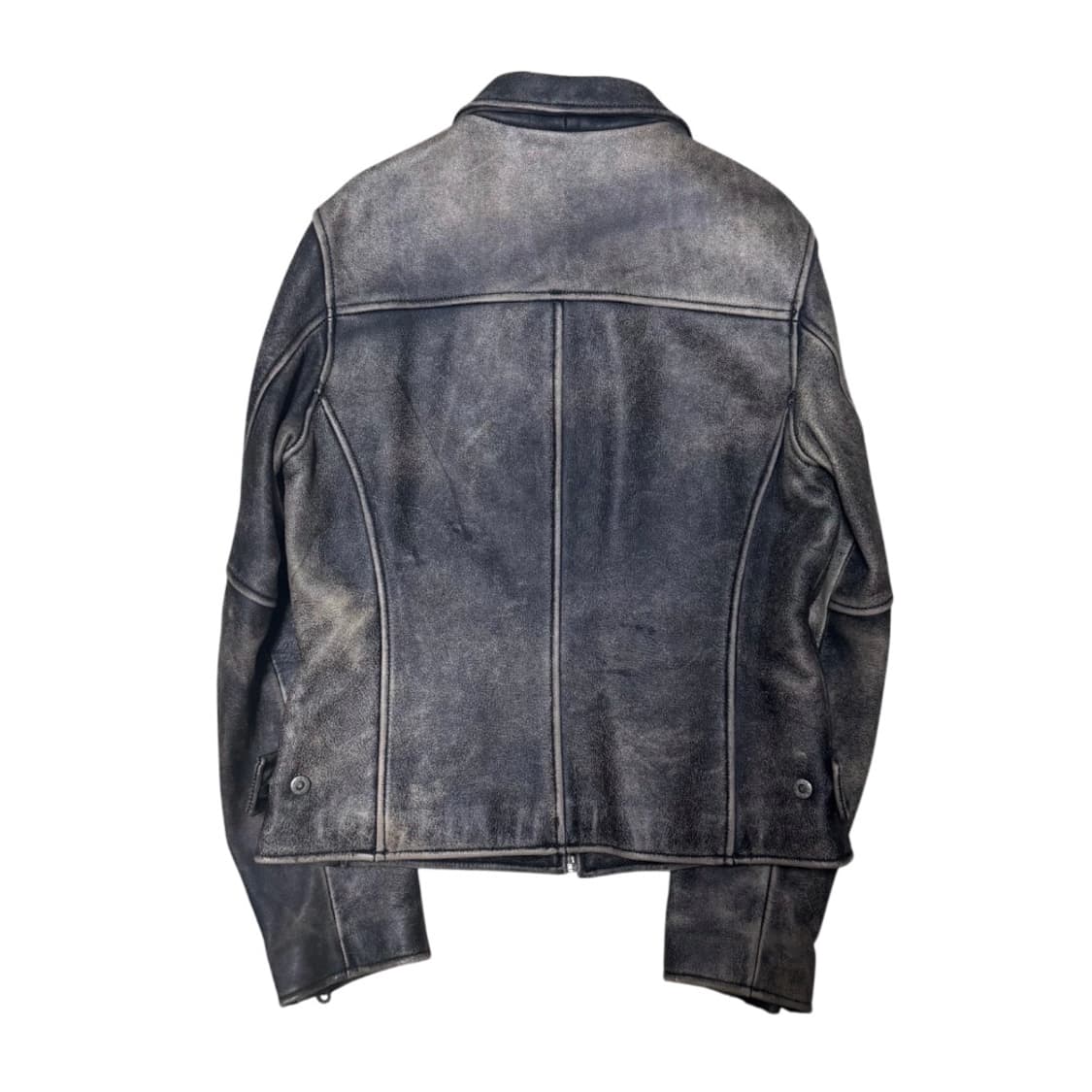 빈티지 워싱 레더자켓 상품이미지2