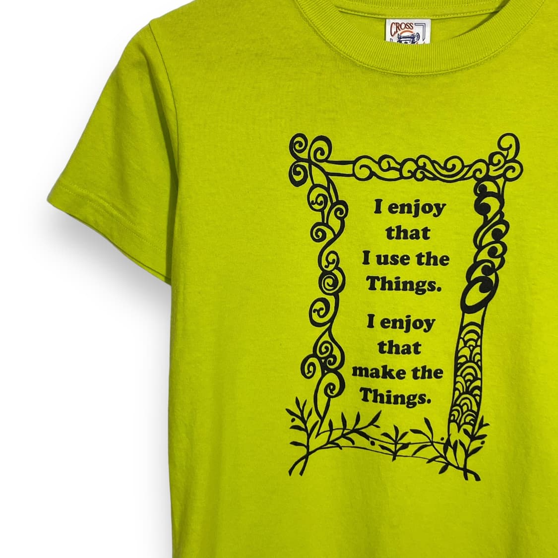 크로스스티치 프린팅 반팔티 상품이미지5