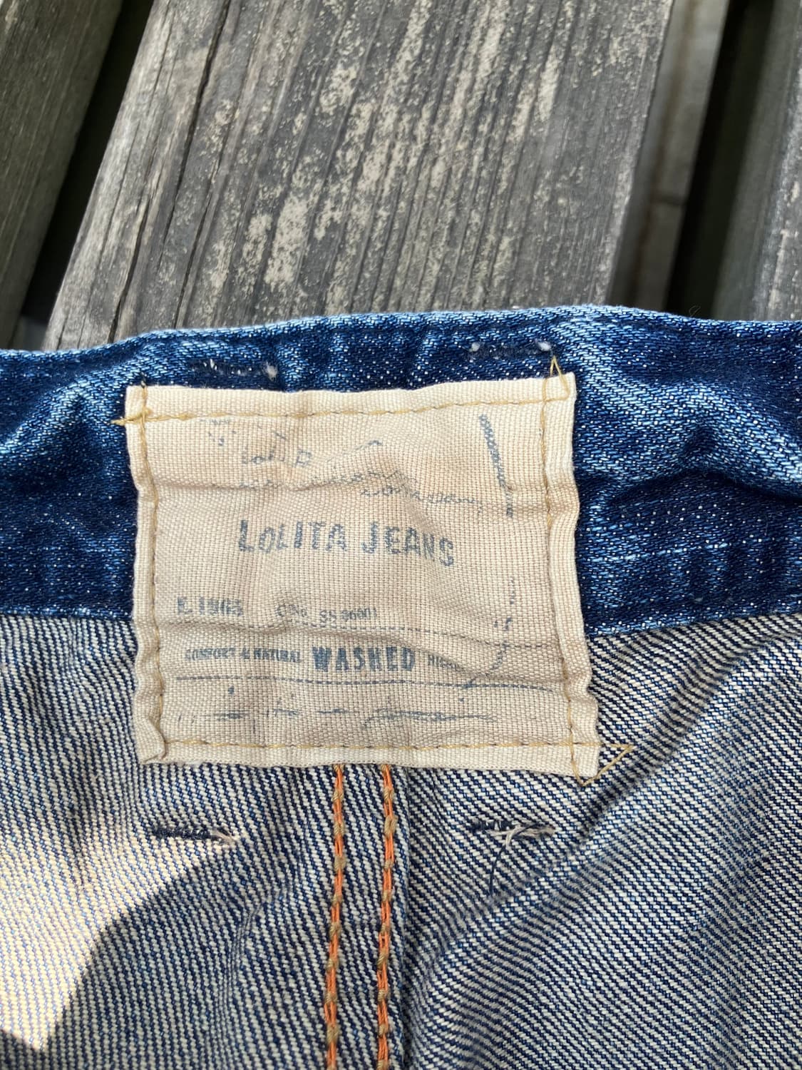 Lolita Jeans 해골 패치워크 디스트로이드 진 반바지 28 상품이미지7