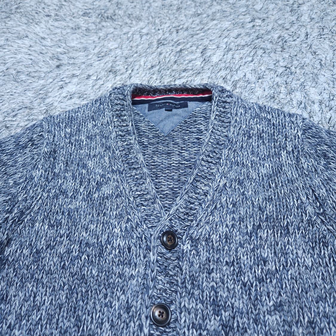 타미힐피거) S 남자 브이넥 겨울가디건 / 왕눈이샵 상품이미지3