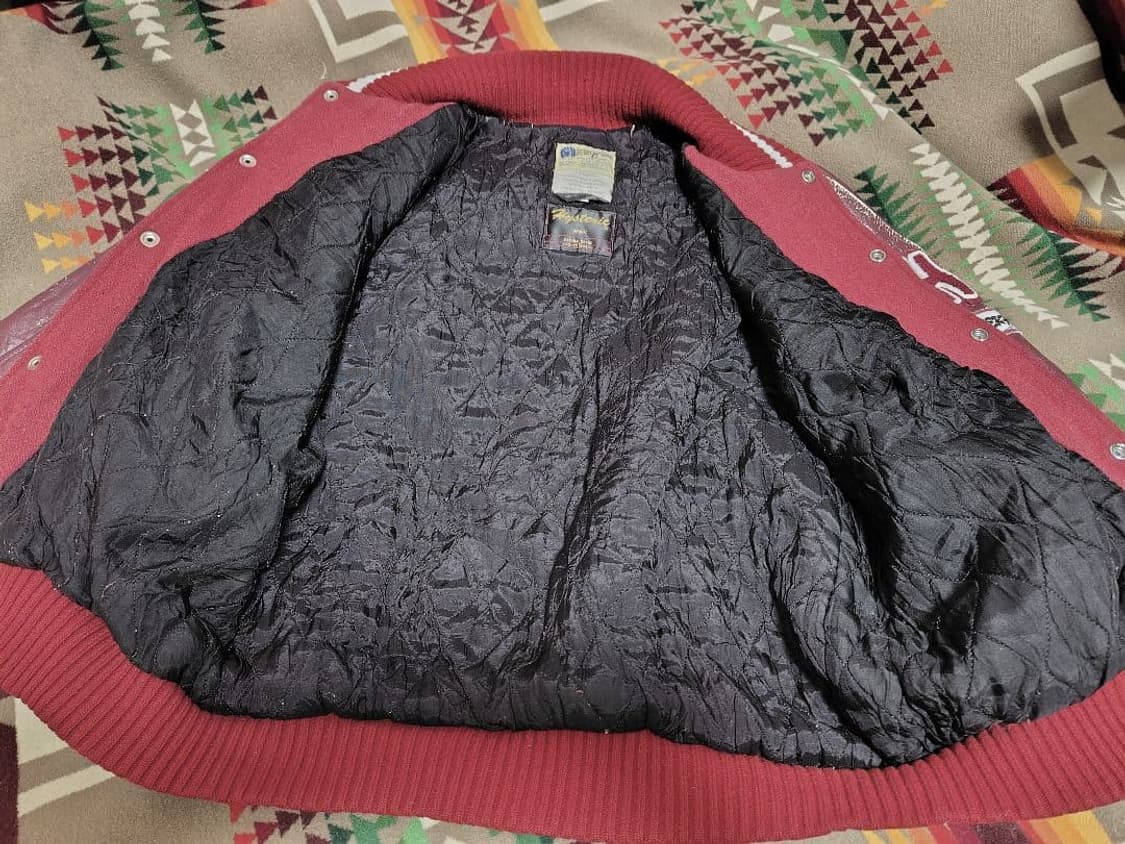 히스테릭 글래머 X 휴잇 빈티지 레더 바시티 자켓 상품이미지3