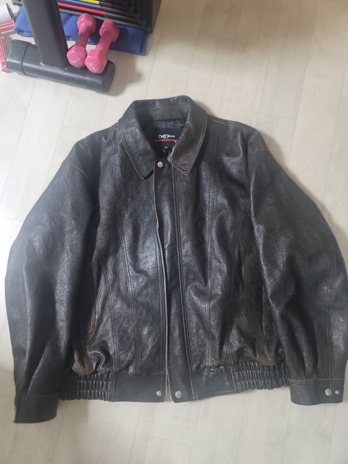 도프제이슨 프리미엄 램스킨 커브드 보머 자켓 2xl 상품이미지3