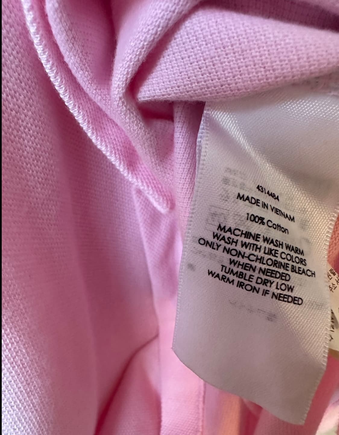 폴로 랄프로렌 핑크색 반팔 카라티 상품이미지4