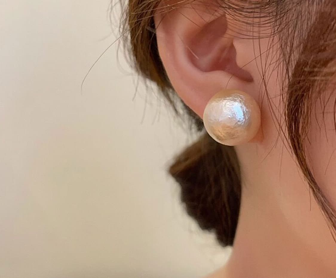 페이크 펄 진주 귀걸이 상품이미지3