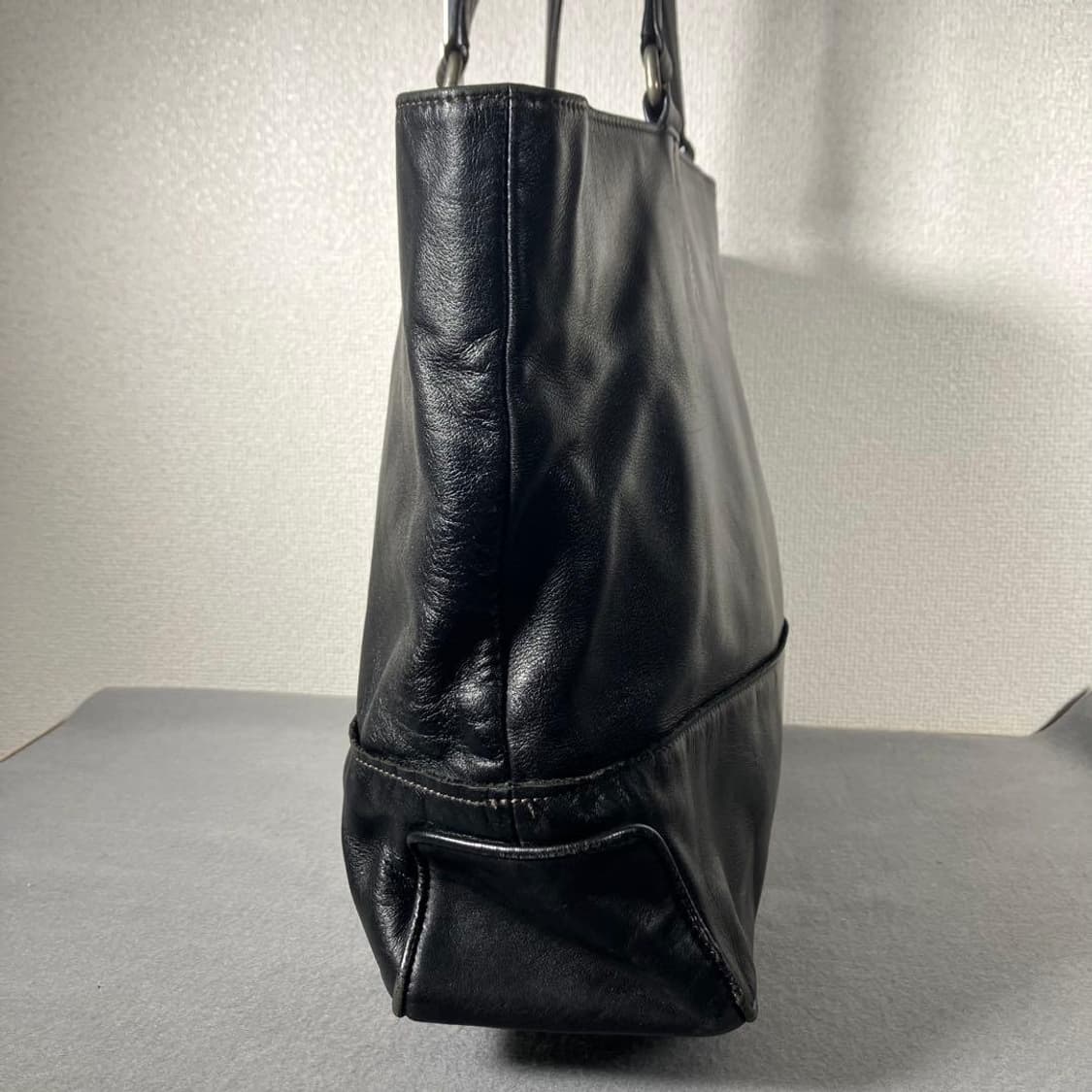 랑방 온 블루 소가죽 재팬 러거지 토트백 상품이미지3